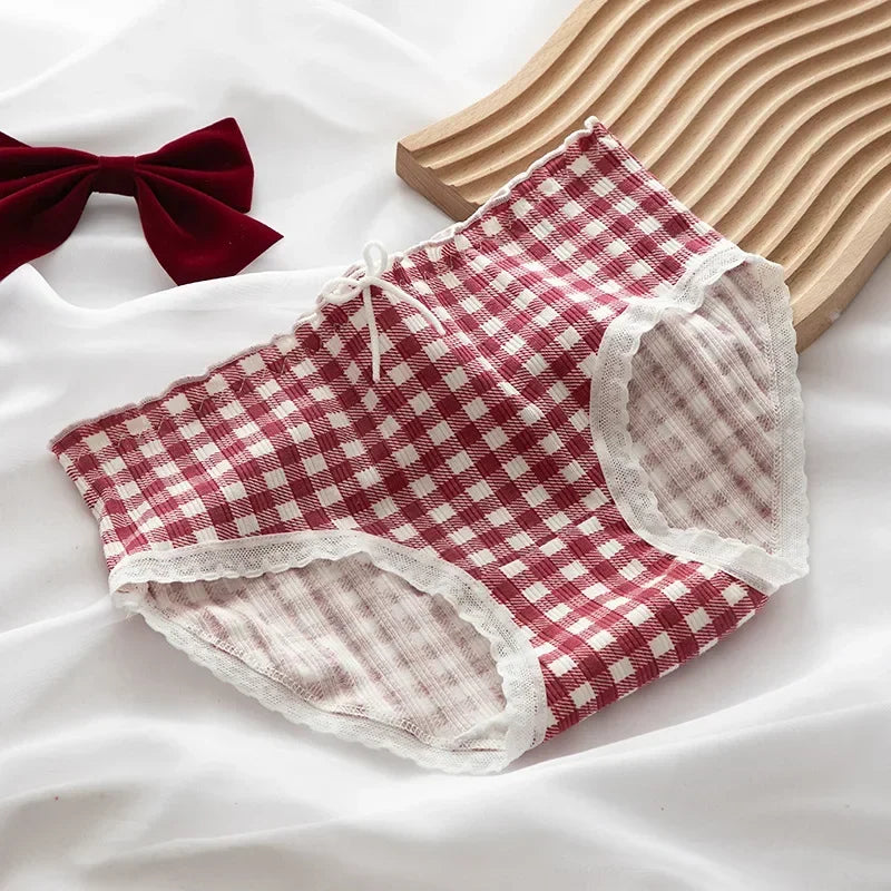 Polka dots and Gingham Cotton Panties
