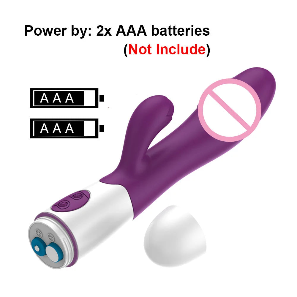 Wild Bliss Dual-Action Rabbit Vibrator - 30 Frequency G-Spot & Anal Massage for Ultimate Pleasure