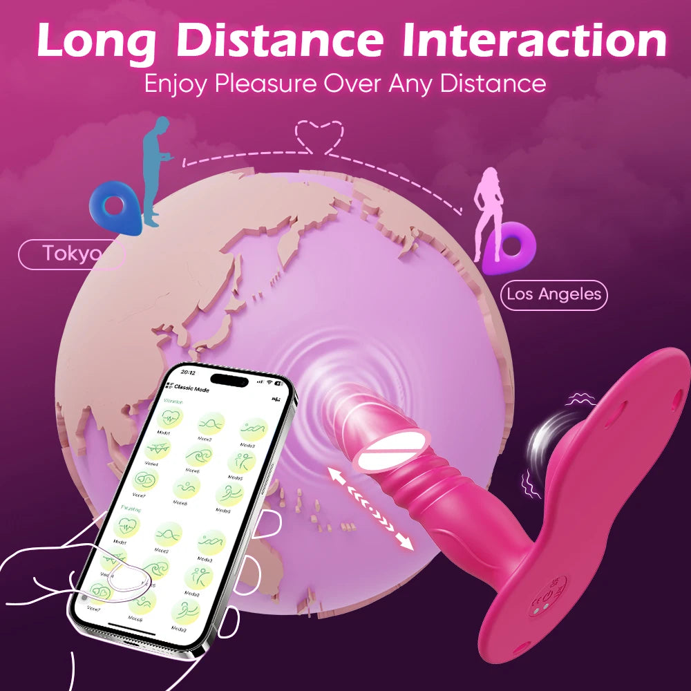 Blissful Pleasure Wearable Vibrator for Couples - Thrusting G-Spot & Clitoral Stimulation