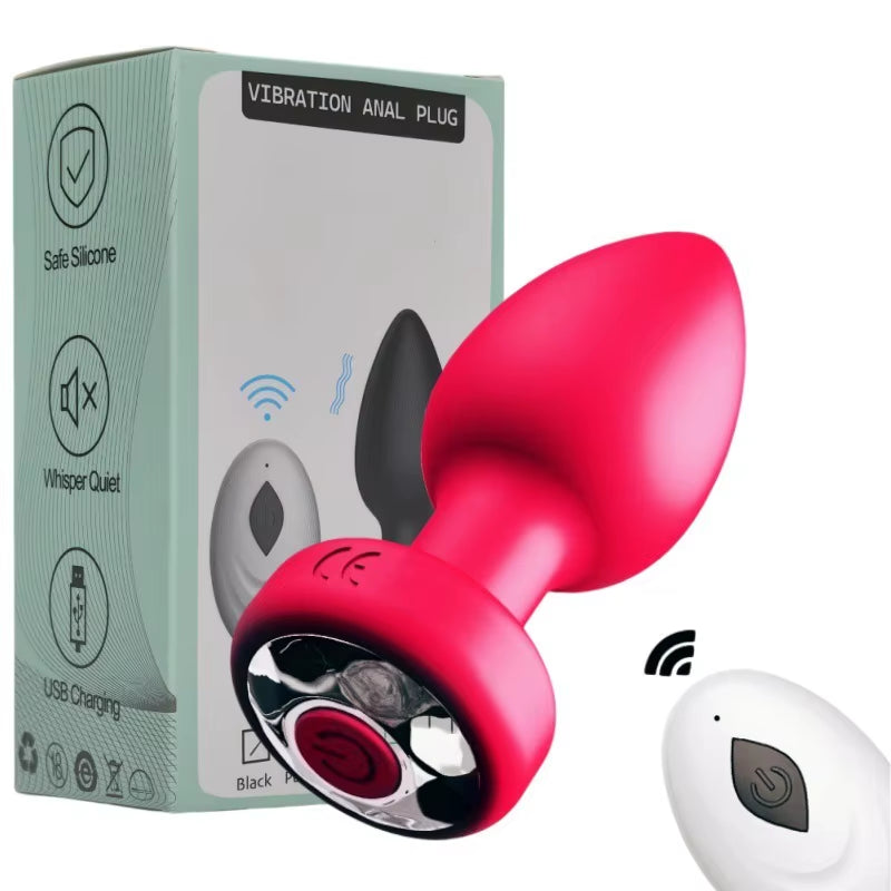 Wireless Anal Vagina Vibrator Butt Plug Men Prostate Massager Stimulator Female Masturbator Adult Se...