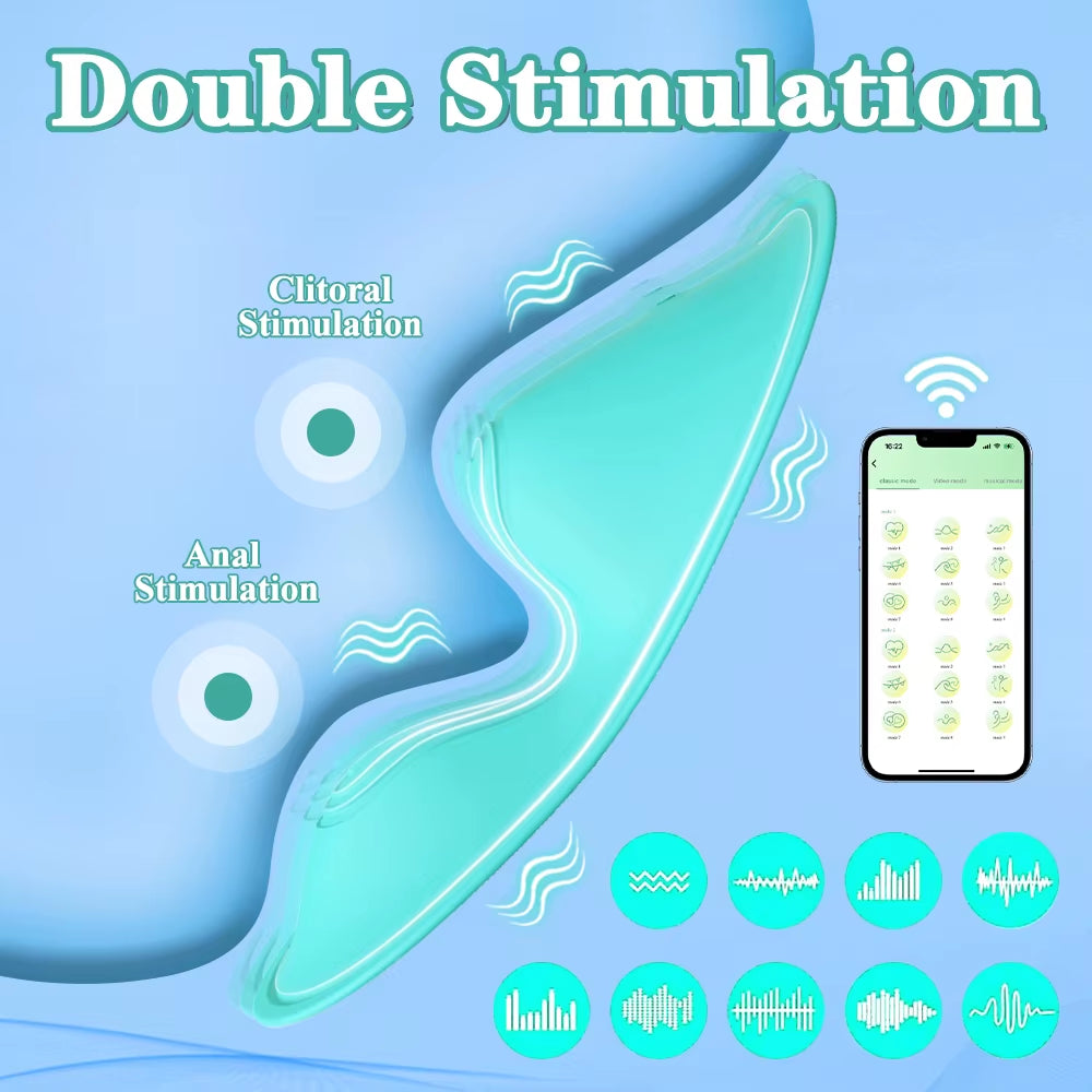Wearable Sitting Vibrator for Women Wireless Remote Control Vibrating Egg Clitoris Stimulator Female...