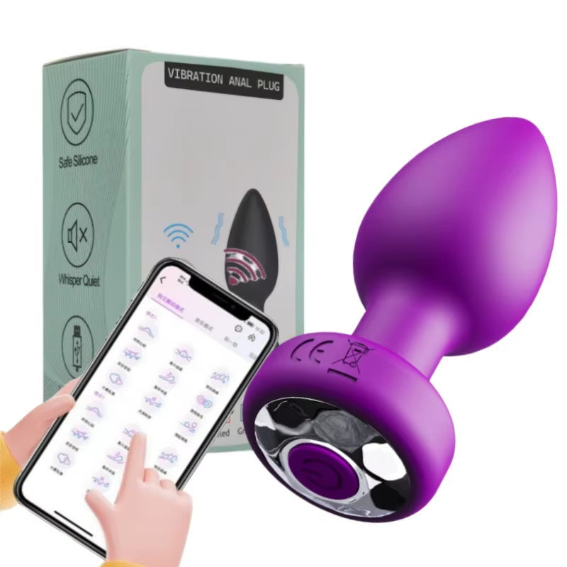 Wireless Anal Vagina Vibrator Butt Plug Men Prostate Massager Stimulator Female Masturbator Adult Se...