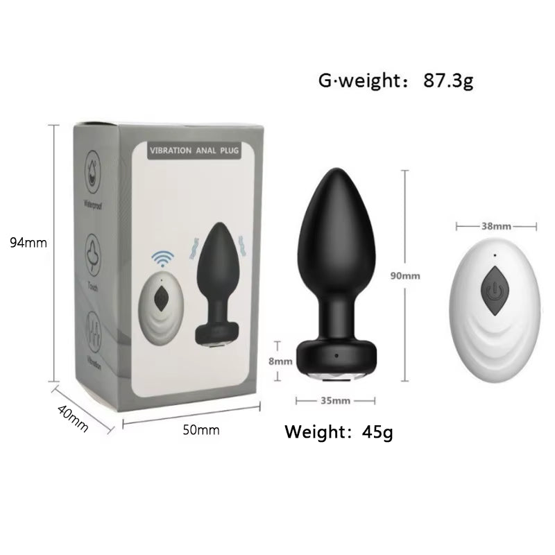 Wireless Anal Vagina Vibrator Butt Plug Men Prostate Massager Stimulator Female Masturbator Adult Se...