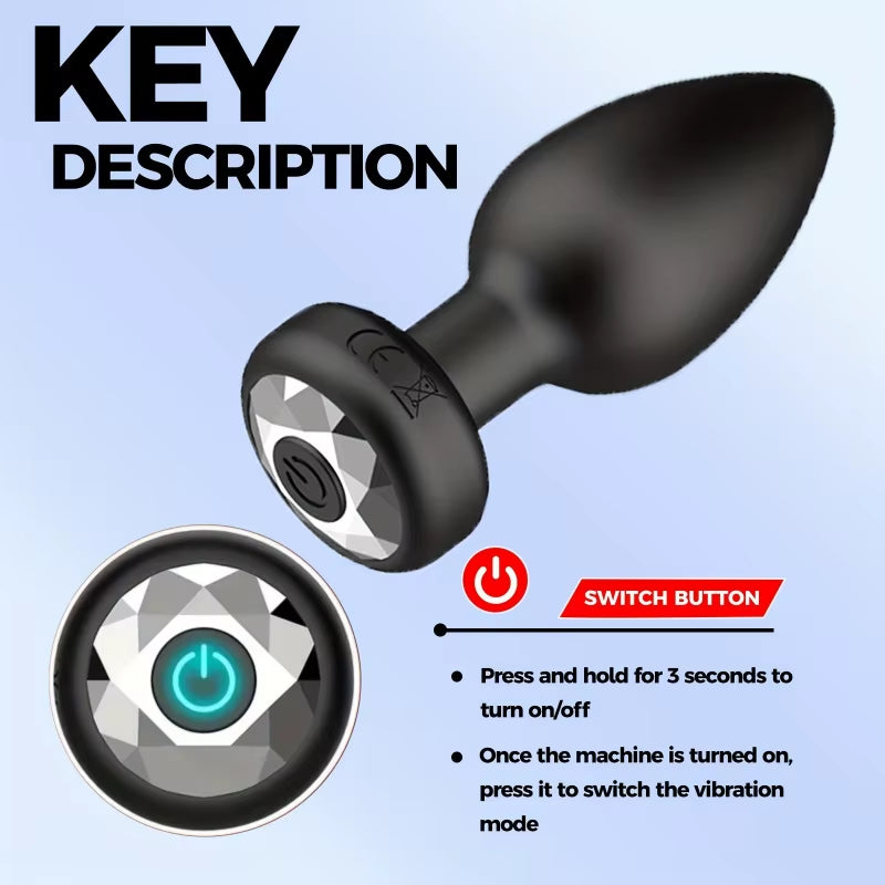 Wireless Anal Vagina Vibrator Butt Plug Men Prostate Massager Stimulator Female Masturbator Adult Se...