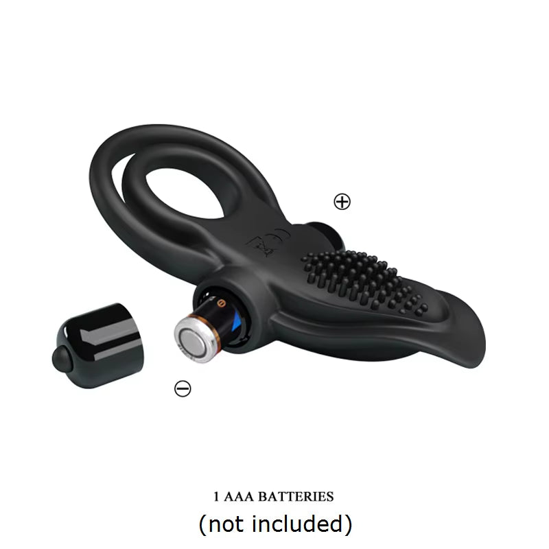 Powerful Vibrating Cock Ring 10 Function Vibrations Adult Sex Toys for Men Couples Delay Penis Ring ...