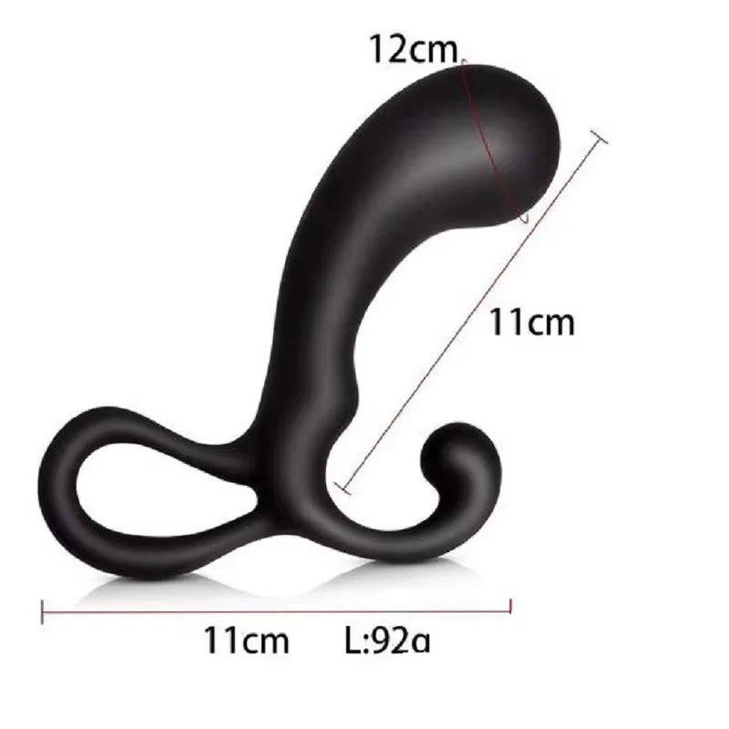 Portable Prostate Massager Masturbator Ass Anal Butt Plug Dilator Dildo Silicone Open G Spot Buttplu...